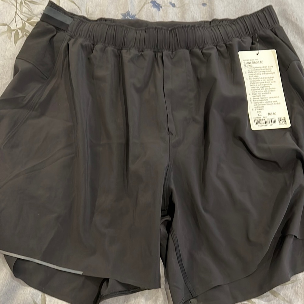 NWT Lululemon men’s surge shirt 6” lined